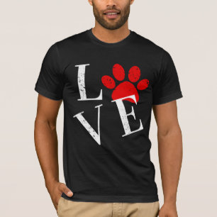 TRENDY LOVE DOG PAW T-Shirt