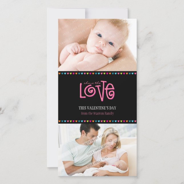 TRENDY LOVE PHOTOCARD :: LOVELETTERS 2P HOLIDAY CARD (Front)