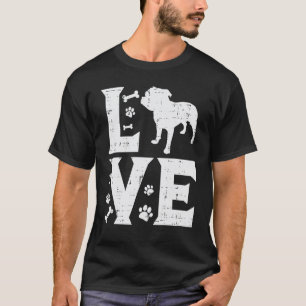 Trendy Love Pitbull Cute Pitties Bulldog Pet Dog L T-Shirt