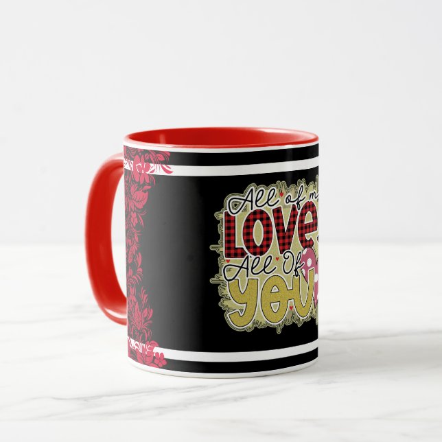 Trendy Love You Valentines Day Mug (Front Left)