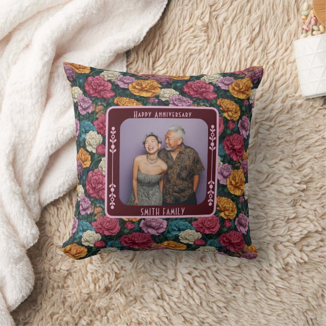 Trendy Lovebird Wedding Throw Pillow   (Blanket)