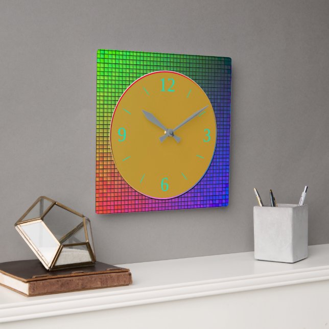 Trendy Luminous Multicolored Design Wall Clock (Office)