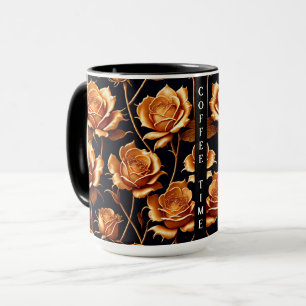 Trendy Luxury Boho Gold Rose Collection Mug