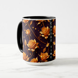 Trendy Luxury Gold Boho Rose Collection Mug