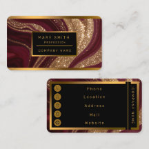 Trendy Luxury Gold Burgundy Collection