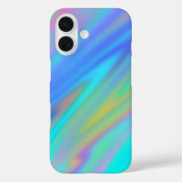 Trendy luxury green blue purple faux holographic