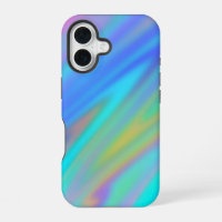 Trendy luxury green blue purple faux holographic