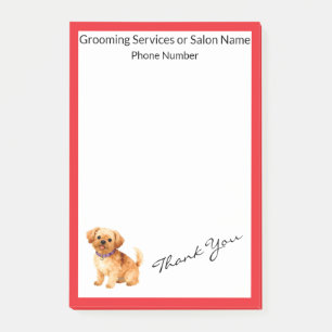 Trendy Luxury Grooming Dog Personalised Collection Post-it Notes