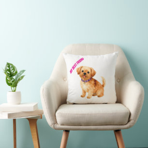 Trendy Luxury Grooming Dog Personalized Collection Cushion