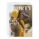 Trendy Magazine Cover | 30th Birthday Party