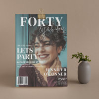 Trendy Magazine Cover | 40th Birthday Party