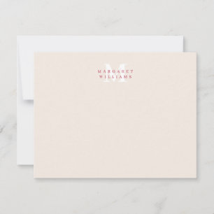 Trendy Magenta Simple Modern Minimalist Card