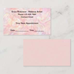 Trendy Makeup Artist Appointment Business Cards