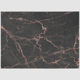 Trendy Marble Pink Black Modern Tissue Paper