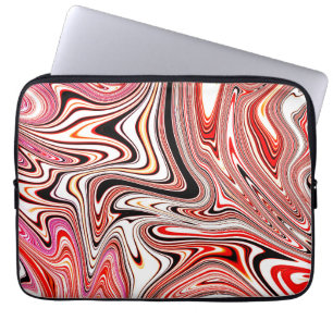 Trendy Marble Swirl Dynamic Pattern Laptop Sleeve
