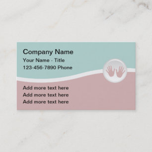Trendy Massage Services Business Cards