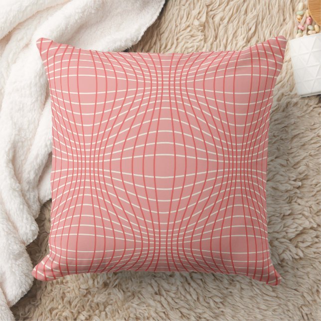 Trendy MCM Bubblegum Pink Abstract Pattern Cushion (Blanket)