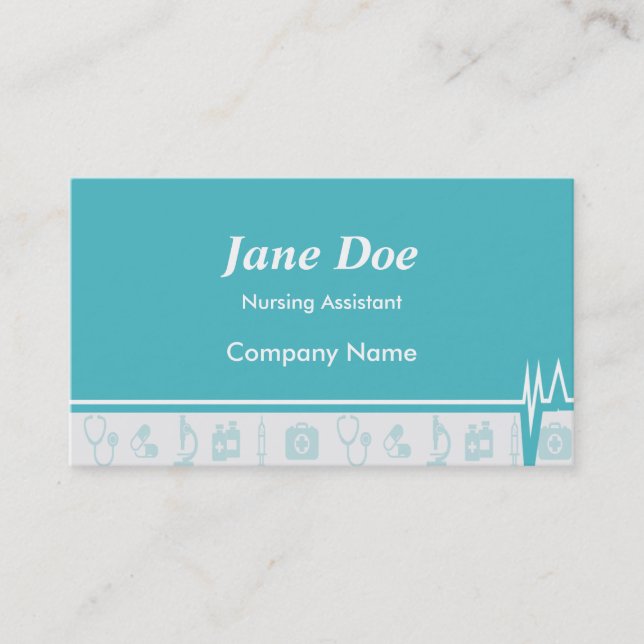 Trendy Medical Business Cards (Front)