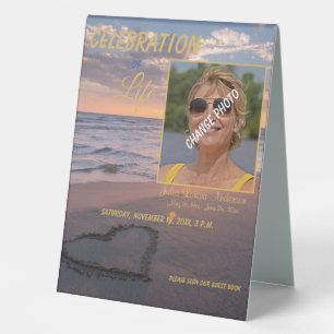 Trendy Memorial Funeral Beach Sunset
