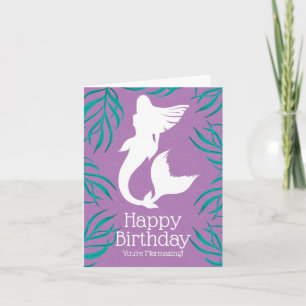 Trendy Meramaid & Sea Kelp Mermazing Birthday Card