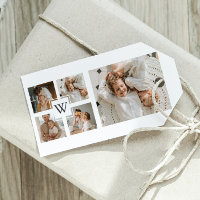 Trendy Minimalist Collage Fathers Photo Daddy Gift