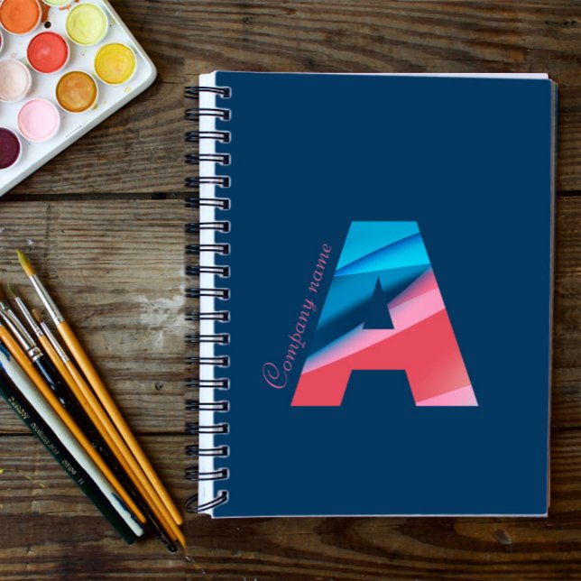 Trendy minimalist colourful logo  notebook (Creator Uploaded)