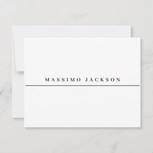 Trendy Minimalist Elegant Professional Serif Font RSVP Card