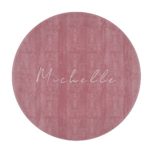 Trendy Minimalist Modern Handwritten Rose Gold Cutting Board