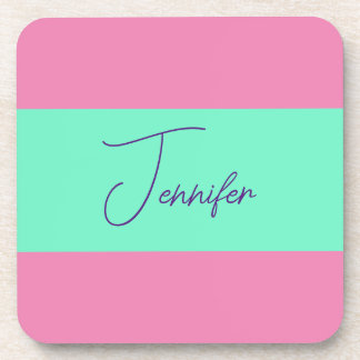 Trendy Minimalist Modern Plain Simple Pastel Colou Coaster