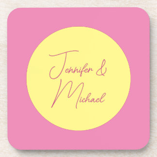 Trendy Minimalist Modern Plain Simple Pastel Colou Coaster