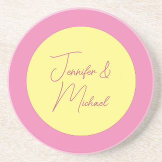 Trendy Minimalist Modern Plain Simple Pastel Colou Coaster