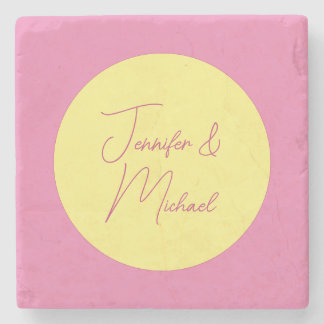 Trendy Minimalist Modern Plain Simple Pastel Colou Stone Coaster