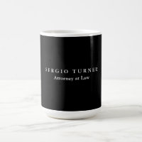 Trendy Minimalist Name Professional Black