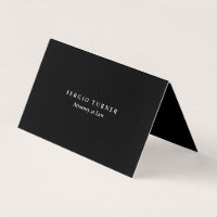 Trendy Minimalist Professional Black