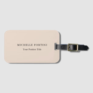 Trendy Minimalist Professional Modern Luggage Tag