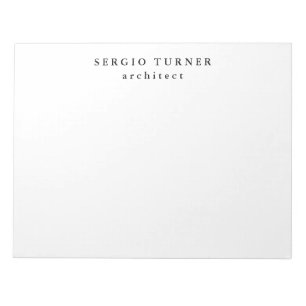 Trendy Minimalist Professional Notepad