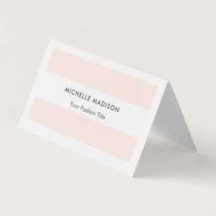 Trendy Minimalist Professional Plain Business Card