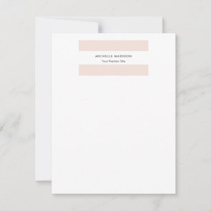 Trendy Minimalist Professional Plain Card