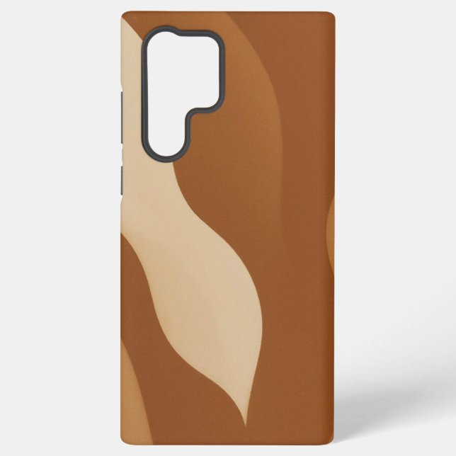 Trendy Mocha Samsung Galaxy S23 Ultra Case (Back)