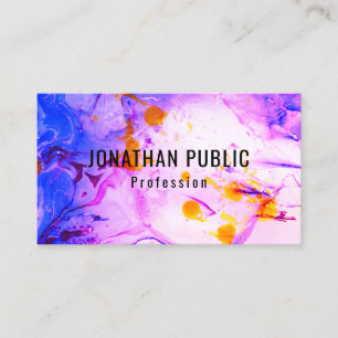 Trendy Modern Abstract Art Elegant Template Business Card