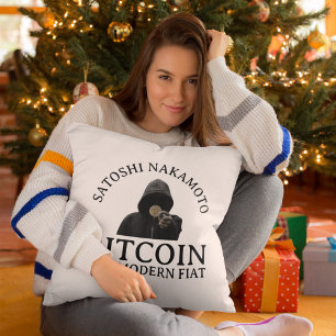 Trendy Modern Bitcoin Cushion