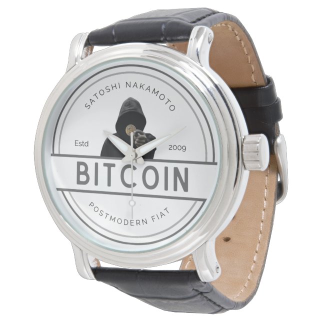 Trendy Modern Bitcoin  Watch (Angled)