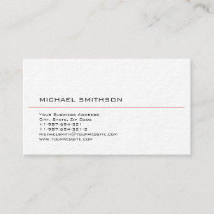 Trendy Modern Black White Business Card
