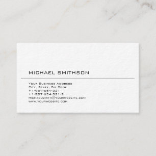 Trendy Modern Black White Business Card