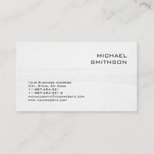 Trendy Modern Black White Grey Business Card