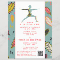 Trendy Modern Boho Yoga Class Advertising