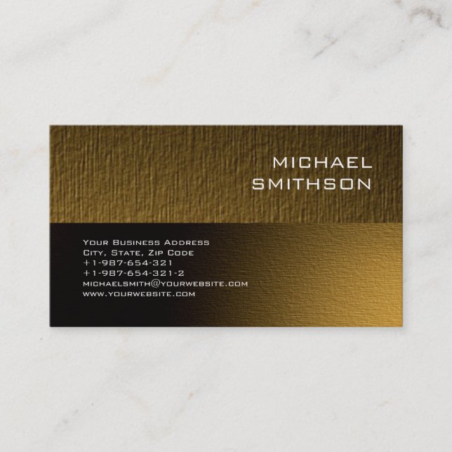 Trendy Modern Business Card (Front)