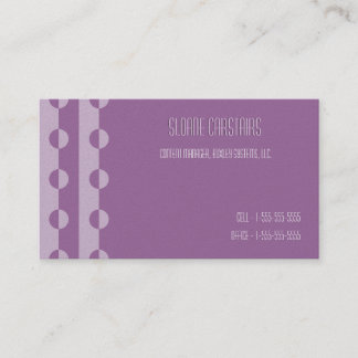 Trendy Modern Changeable Colour Dot Biz Cards