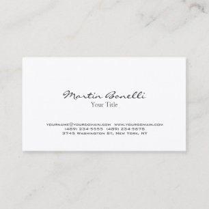 Trendy Modern Chic Trendy Business Card