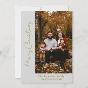trendy modern Christmas holiday card